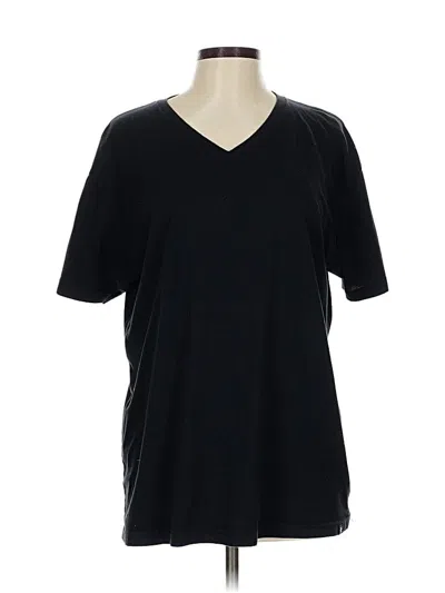 Pre-owned Rip Curl Short Sleeve T-shirt In Black