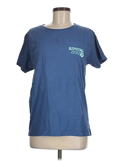Pre-owned Rip Curl Short Sleeve T-shirt In Blue