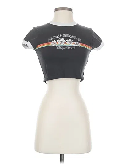Pre-owned Rip Curl Short Sleeve T-shirt In Gray