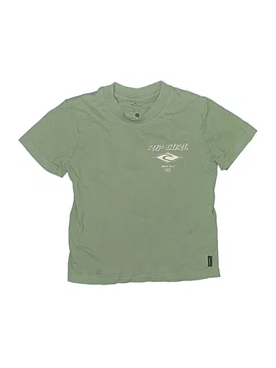 Pre-owned Rip Curl Kids' Short Sleeve T-shirt In Green