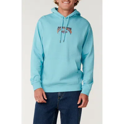 Rip Curl Shredding Fleece Pullover Hoodie In Wave Pool