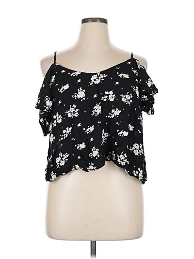Pre-owned Rip Curl Sleeveless Blouse In Black