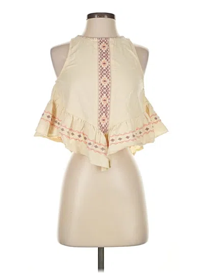 Pre-owned Rip Curl Sleeveless Blouse In Ivory