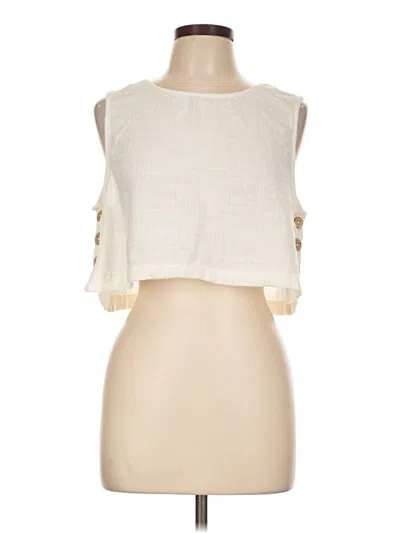 Pre-owned Rip Curl Sleeveless Blouse In Ivory