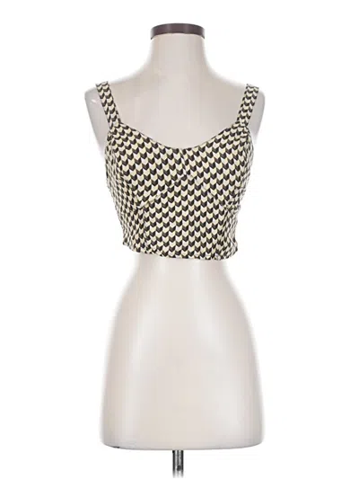 Pre-owned Rip Curl Sleeveless Top Brown Square Neckline Tops