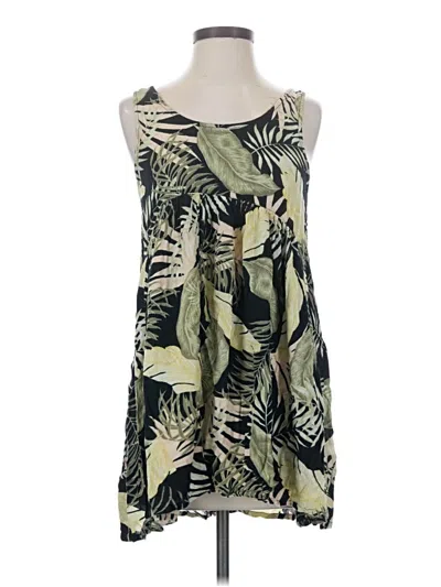 Pre-owned Rip Curl Sleeveless Top Green Halter Neckline Tops