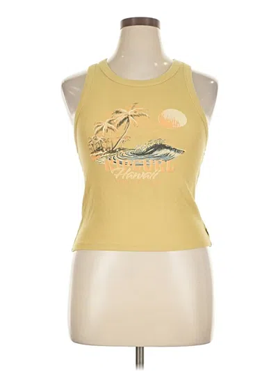 Pre-owned Rip Curl Sleeveless T-shirt In Yellow