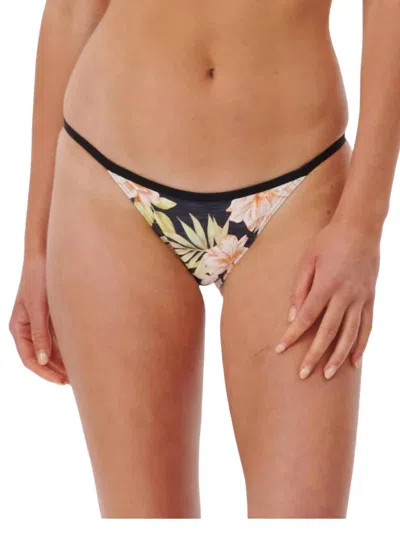 Rip Curl Sol Seeker Skimpy Bikini Bottom In Black In Multi