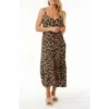 Rip Curl Soleil Button Through Maxi Dress In Black