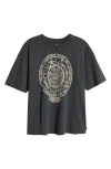 Rip Curl Souvenirs Heritage Graphic T-shirt In Washed Black