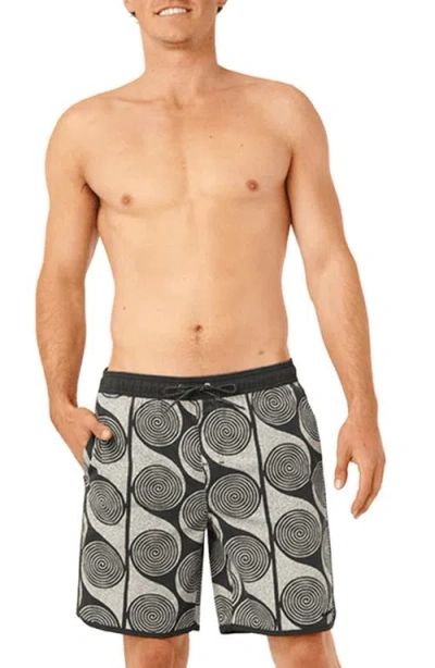 Rip Curl Spiral Volley Swim Trunks In Black