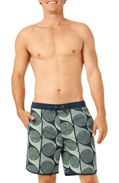 Rip Curl Spiral Volley Swim Trunks In Blue