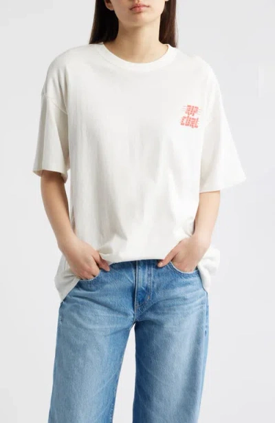 Rip Curl Sports Department Relaxed Graphic T-shirt In White