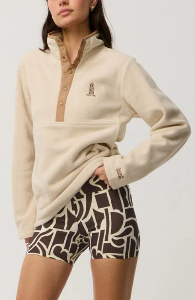 Rip Curl S-series Polartec Fleece Pullover In Nude