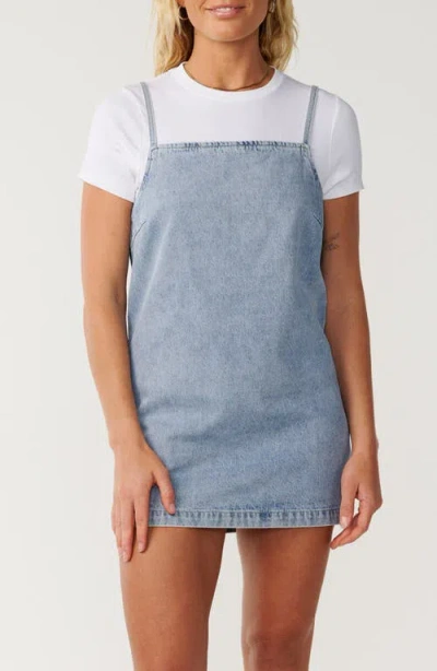 Rip Curl Stacey Denim Shift Minidress In Blue