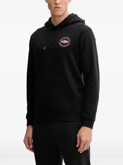 Rip Curl Staple Drawstring Hoodie In Black