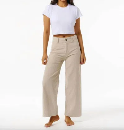 Rip Curl Stevie Cord Pants In Shell In Pink
