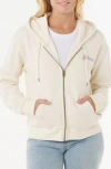 Rip Curl Summer Graphic Full Zip Hoodie In White