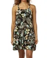 Rip Curl Sun Dance Cover Up Dress In Black In Black