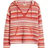 Rip Curl Sun To Sea Crochet Poncho In Mid Pink