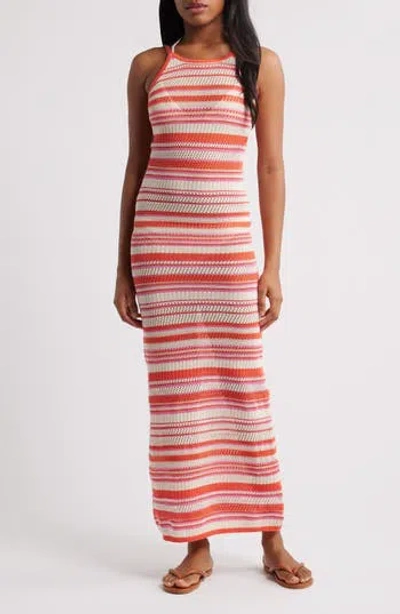 RIP CURL RIP CURL SUN TO SEA STRIPE OPEN STITCH MAXI DRESS