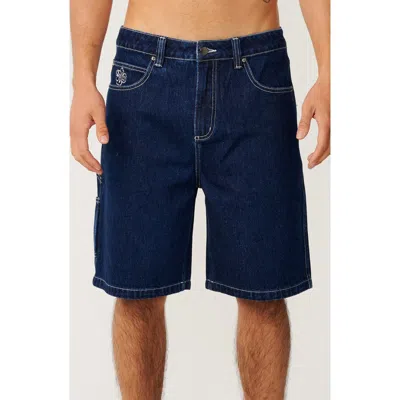 Rip Curl Super Computer Denim Carpenter Shorts In Blue