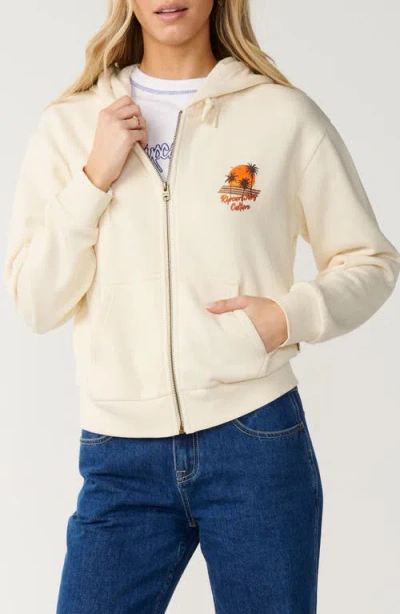 Rip Curl Surf Culture Graphic Zip Hoodie In Brown