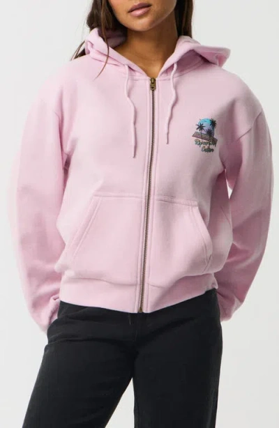 Rip Curl Surf Culture Graphic Zip Hoodie In Purple