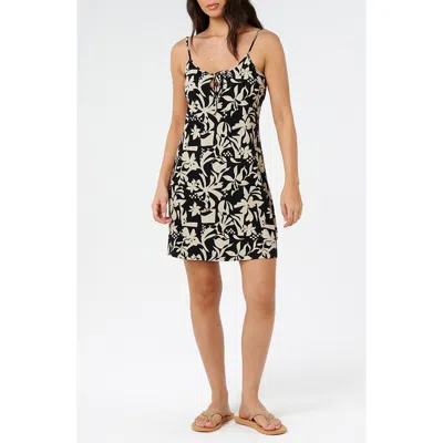 Rip Curl Surf Dreams Rib Minidress In Black