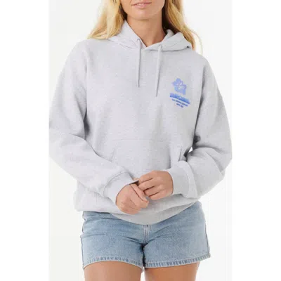 Rip Curl Surf Puff Heritage Hoodie Pullover In Blue