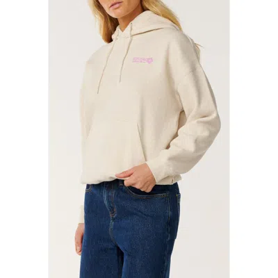 Rip Curl Surf Puff Heritage Hoodie Pullover In Neutral