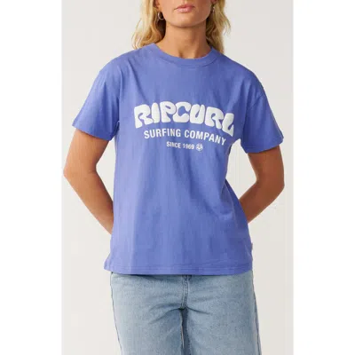 Rip Curl Surf Puff Party Pack Graphic T-shirt In Blue