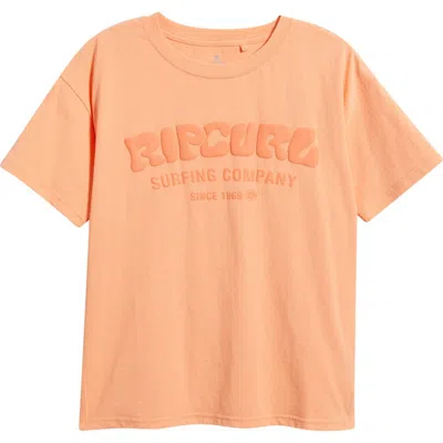 Rip Curl Surf Puff Party Pack Graphic T-shirt In Orange