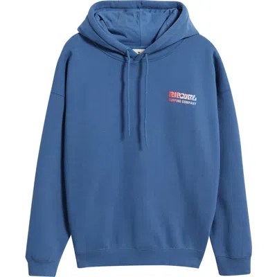 Rip Curl Surf Puff Print Graphic Hoodie In Blue