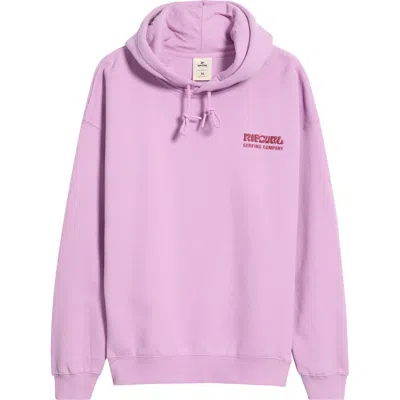 Rip Curl Surf Puff Print Graphic Hoodie In Bright Lilac