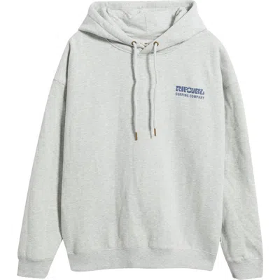 Rip Curl Surf Puff Print Graphic Hoodie In Gray