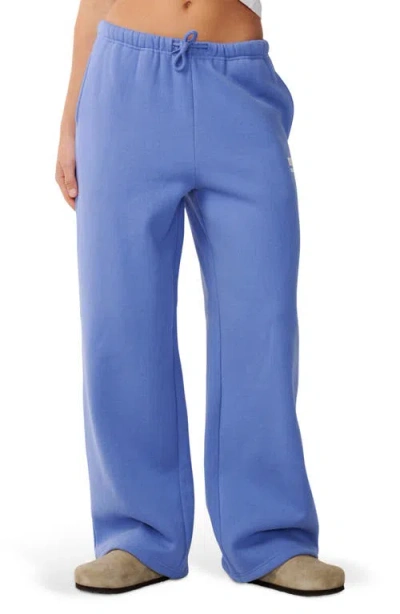 Rip Curl Surf Puff Wide Leg Sweatpants In Blue