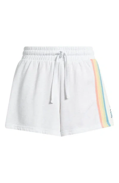 Rip Curl Surf Revival Fleece Drawstring Shorts In White