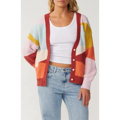 Rip Curl Surf Revival Jacquard Cardigan In Pattern