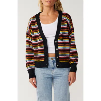 Rip Curl Surf Revival Jacquard Cardigan In Black
