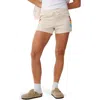 Rip Curl Surf Revival Striped Fleece Shorts In Neutral