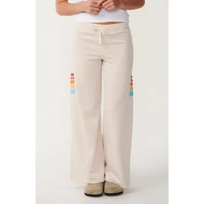 Rip Curl Surf Revival Wide Leg Fleece Pants In Brown