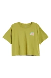 Rip Curl Surf Side Crop Graphic T-shirt In Green