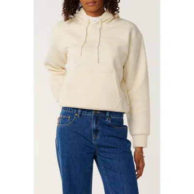 Rip Curl Surf Staple Relaxed Fit Cotton Blend Hoodie In White