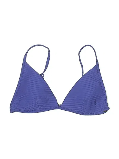 Pre-owned Rip Curl Swimsuit Top Purple Chevron/herringbone Pattern Swimwear