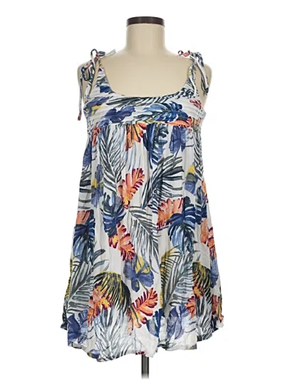 Pre-owned Rip Curl Tank Top Blue Strapless Neckline Tops