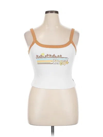 Pre-owned Rip Curl Tank Top White Strapless Neckline Tops
