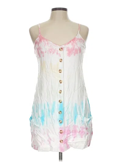 Pre-owned Rip Curl Tank Top White Strapless Neckline Tops