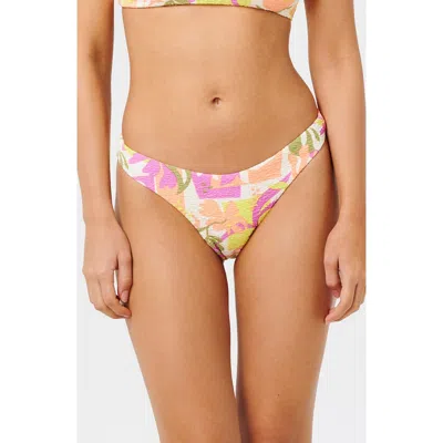 Rip Curl Topanaga Geo High Cut Bikini Bottoms In Multi