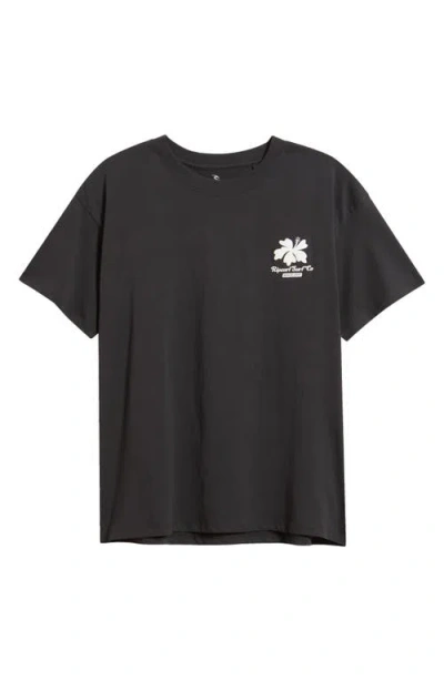 Rip Curl Topanga Canyon Graphic T-shirt In Black